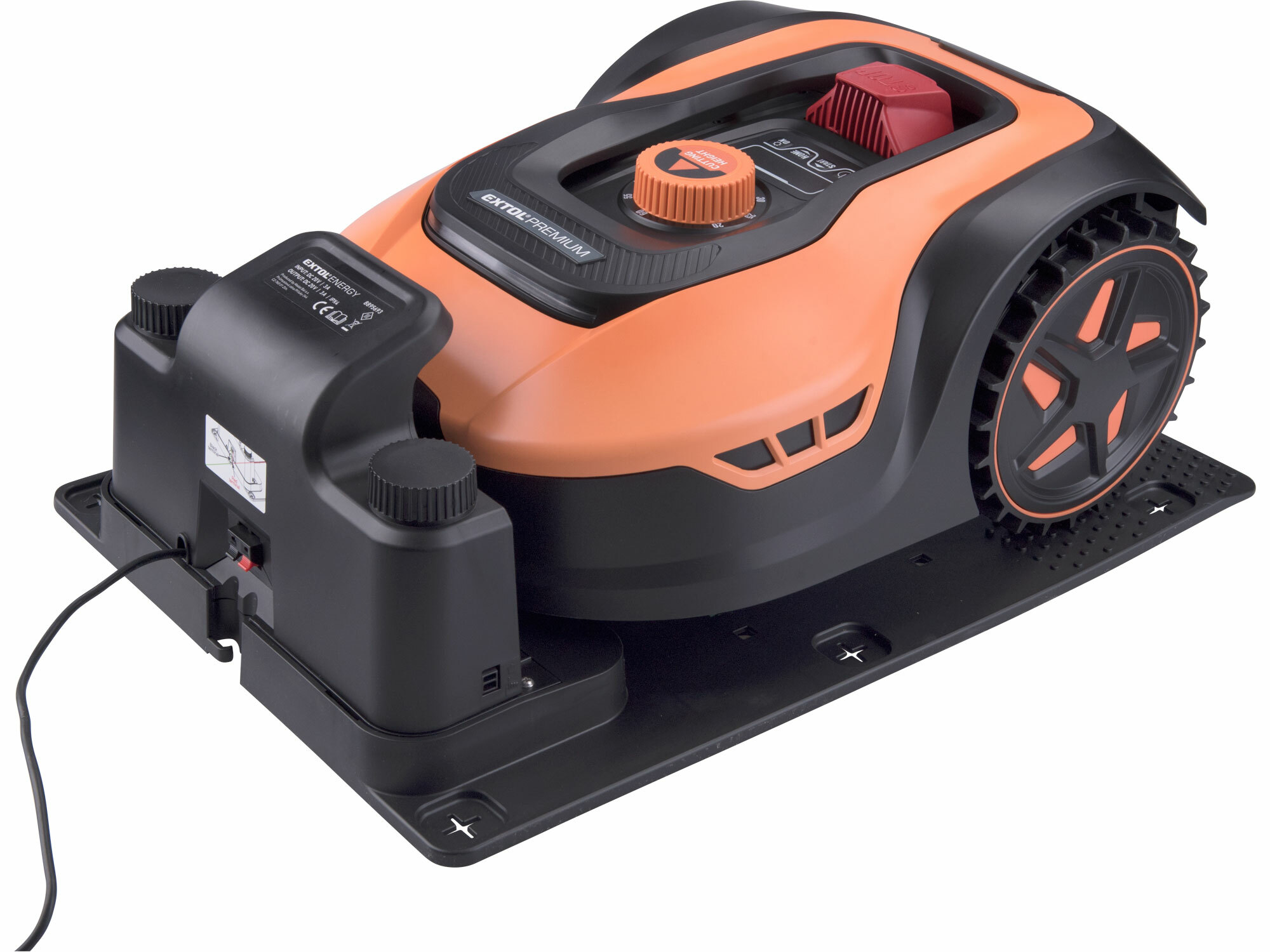 EXTOL PREMIUM 8895651 Kosačka robotická, 900m², 20V/5,5Ah, nôž 180mm, wifi, bluetooth