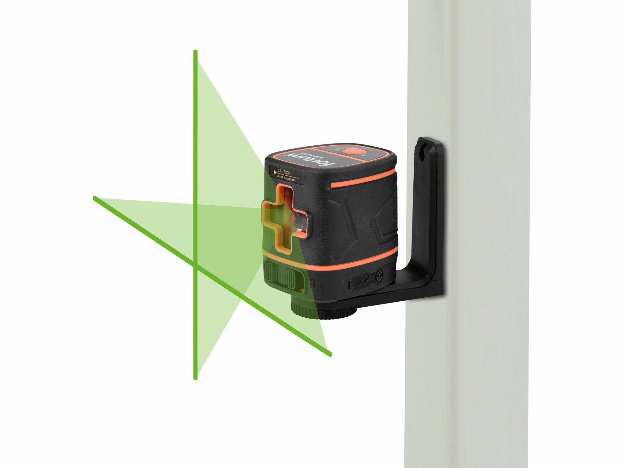 FORTUM 4780208 Laser líniový, krížový samonivelačný, zelený, 1H1V, Li-ion akumulátor