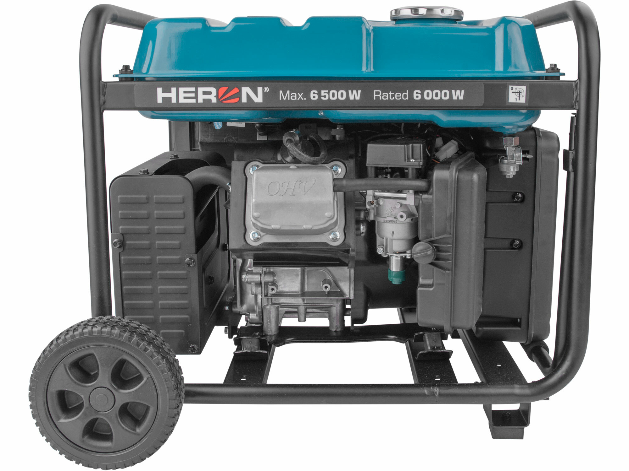 HERON 8896233 Elektrocentrála invertorová rámová 1F, 6,5kW, 9,5HP, elektrický štart s DO