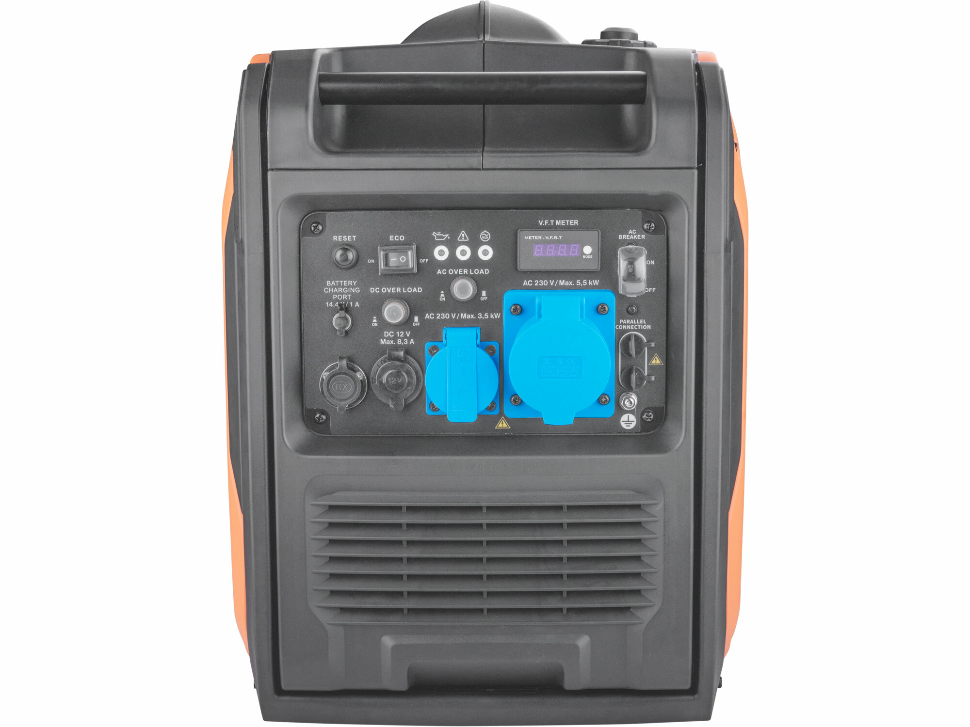 HERON 8896227 – Tichá invertorová elektrocentrála 5,5 kW, benzínová, 1F, elektrický štart + diaľkové ovládanie