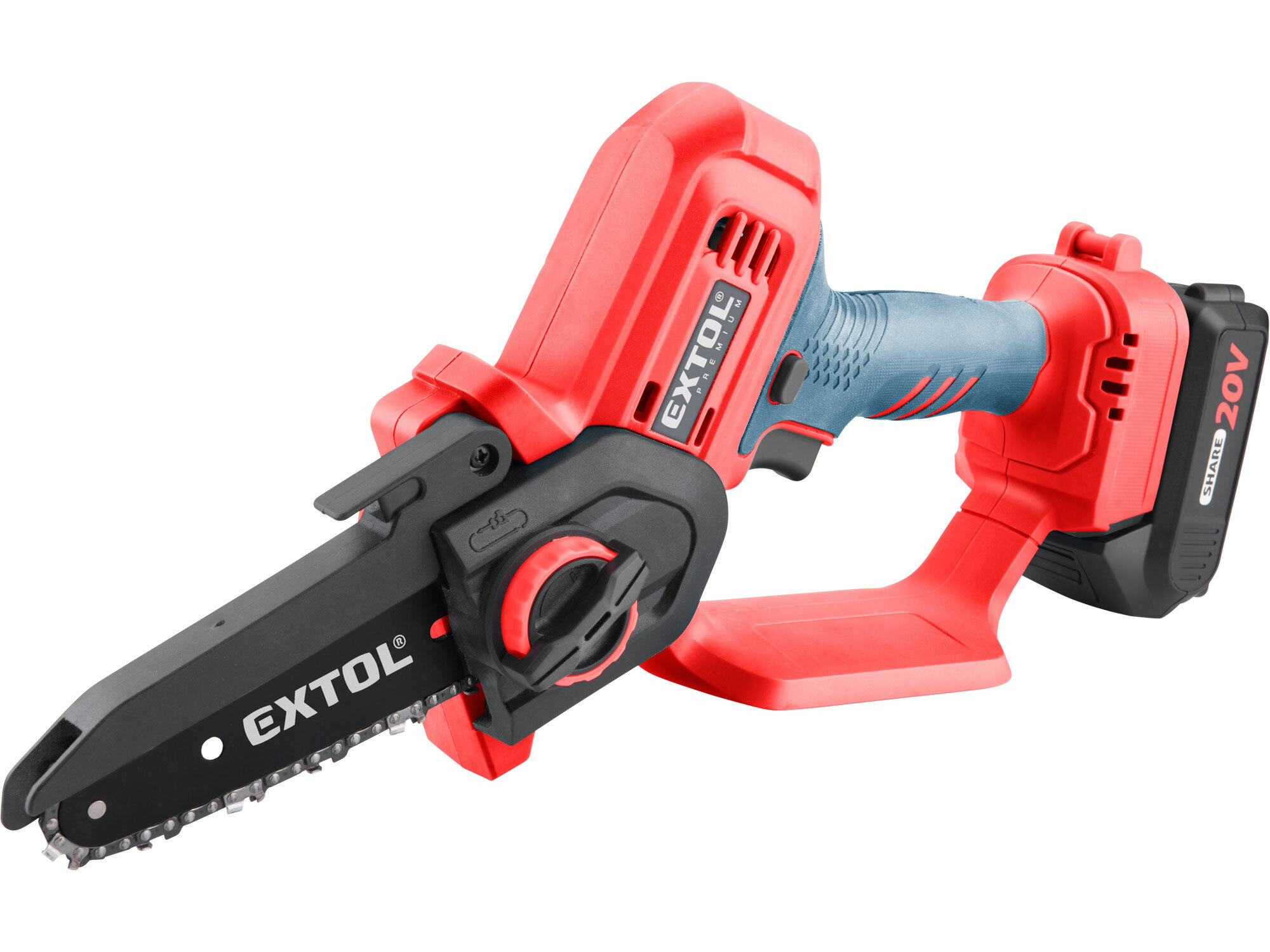 EXTOL PREMIUM 8891922 Píla reťazová kompaktná aku Share20V, 1x 2Ah, čepeľ 12cm
