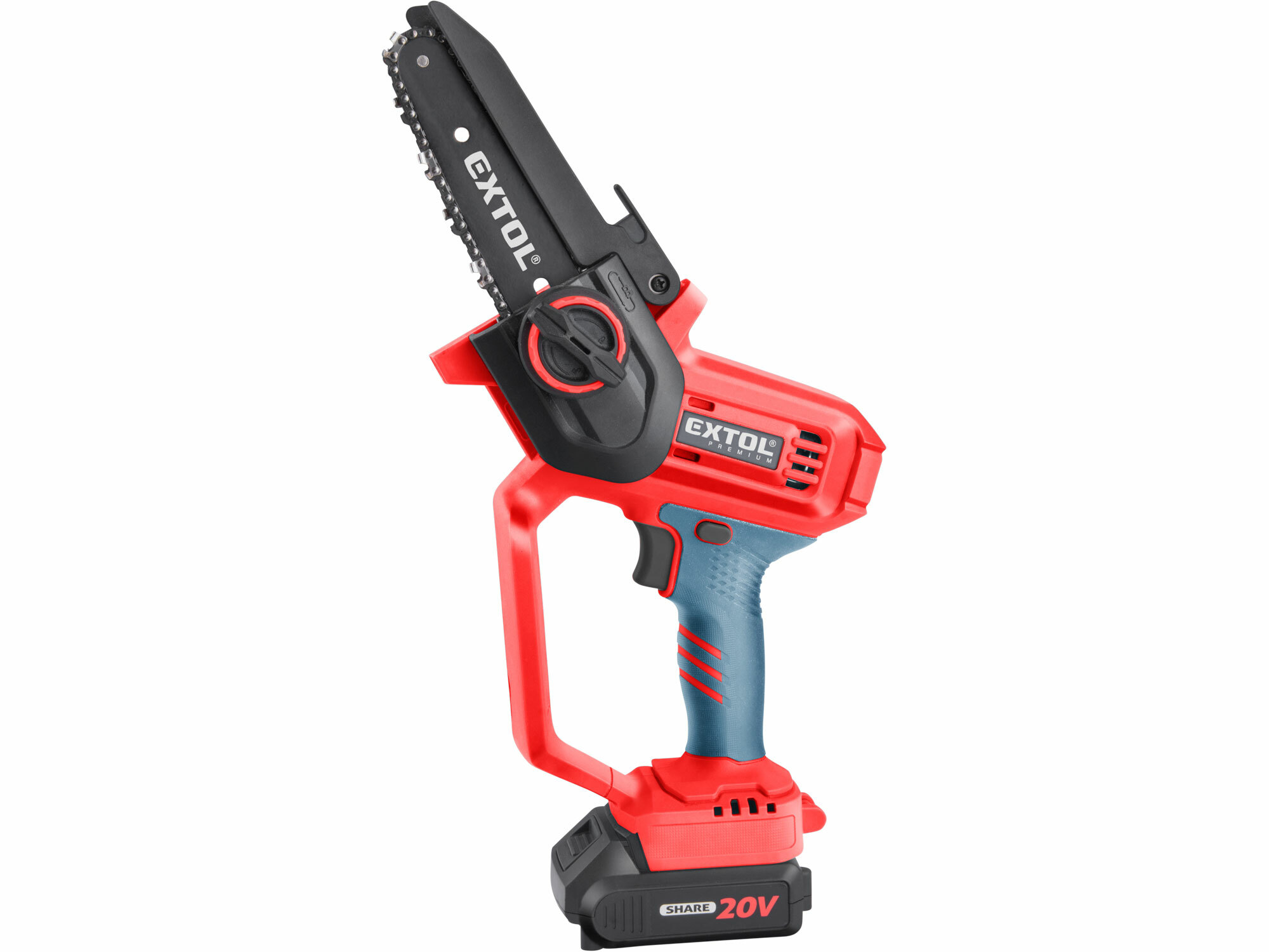 EXTOL PREMIUM 8891922 Píla reťazová kompaktná aku Share20V, 1x 2Ah, čepeľ 12cm