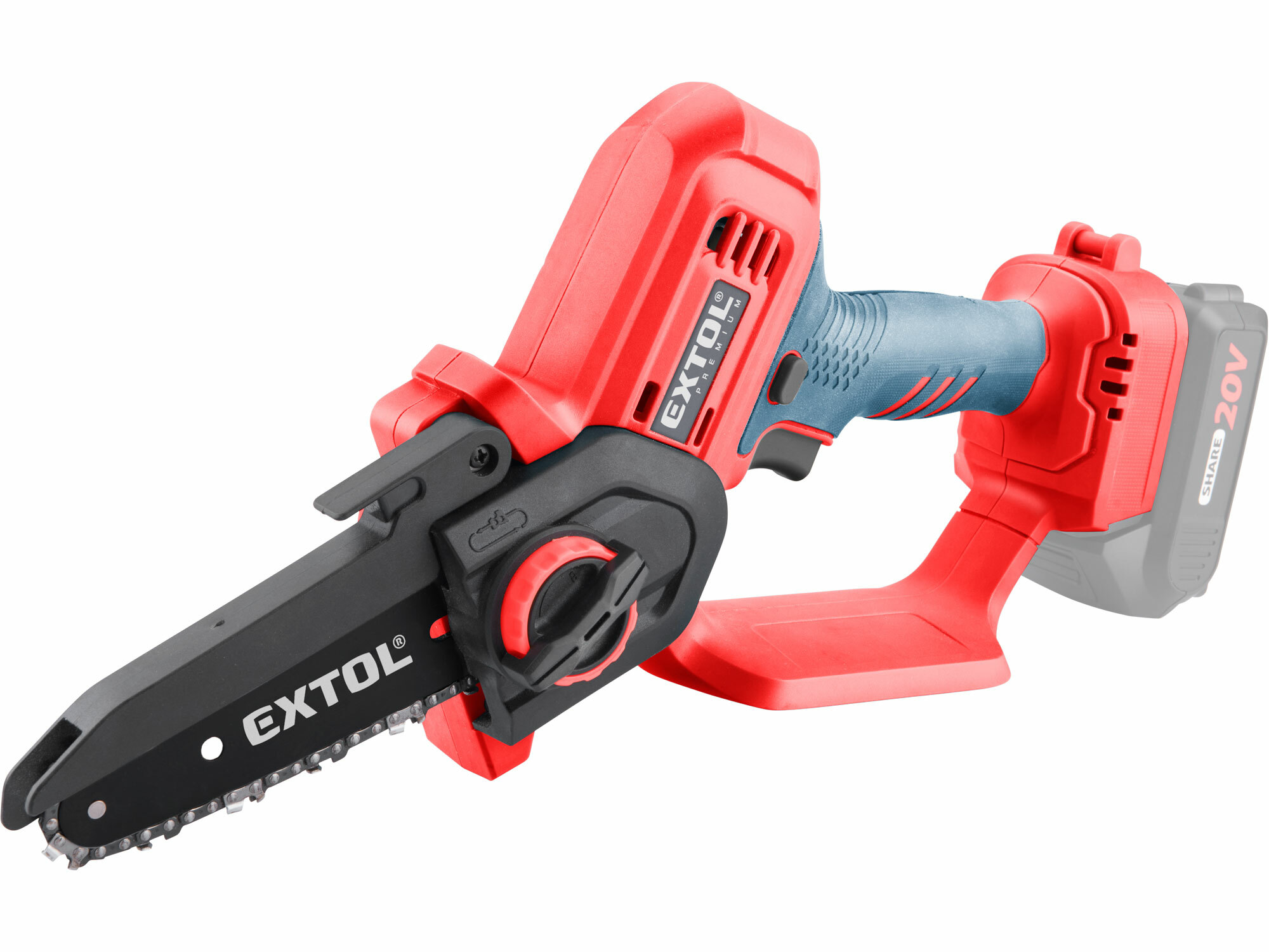 EXTOL PREMIUM 8891923 Píla reťazová kompaktná aku Share20V, bez aku, čepeľ 12cm