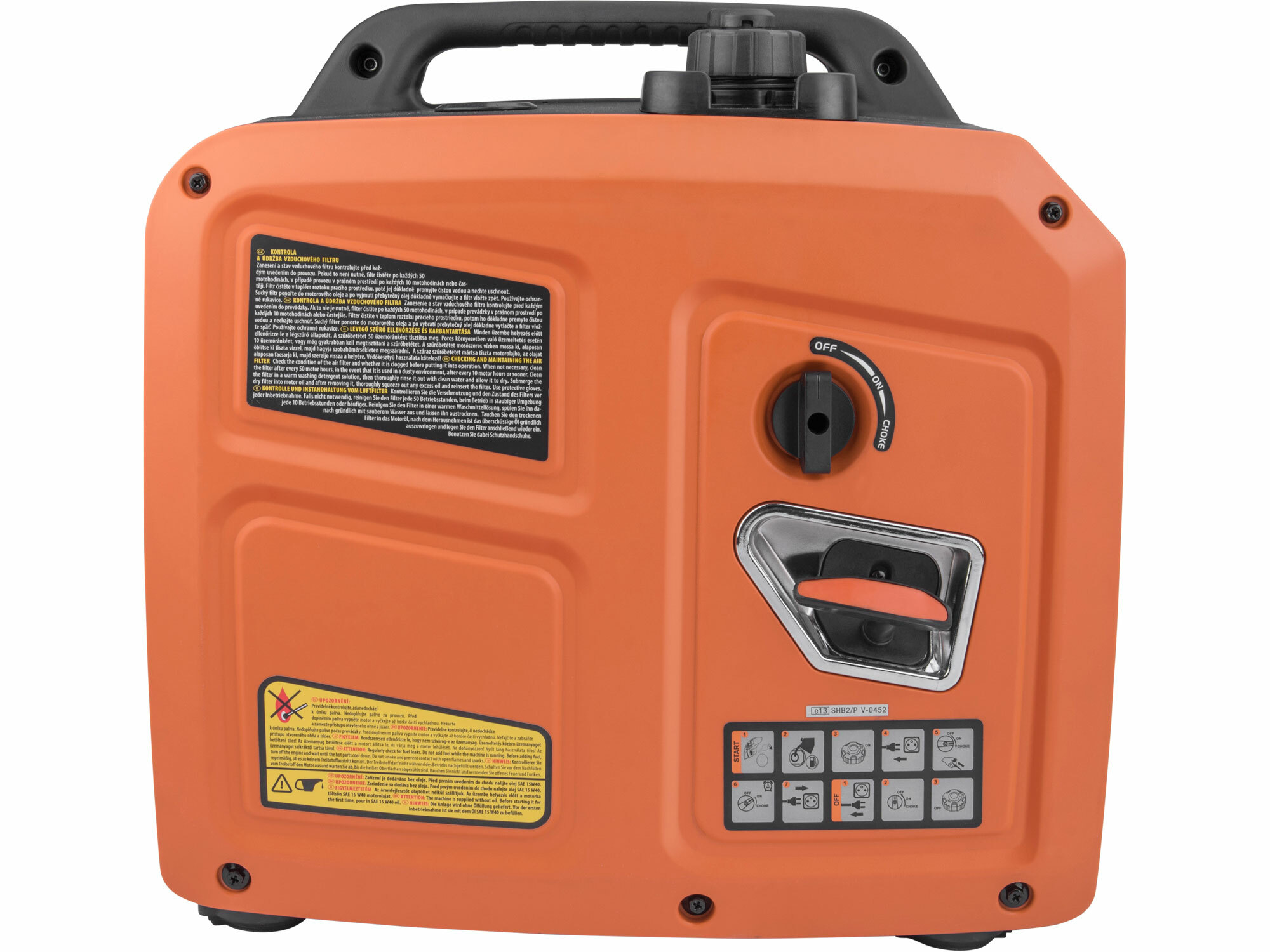 HERON 8896223 Elektrocentrála invertorová tichá 1F, 2,0kW, ručný štart