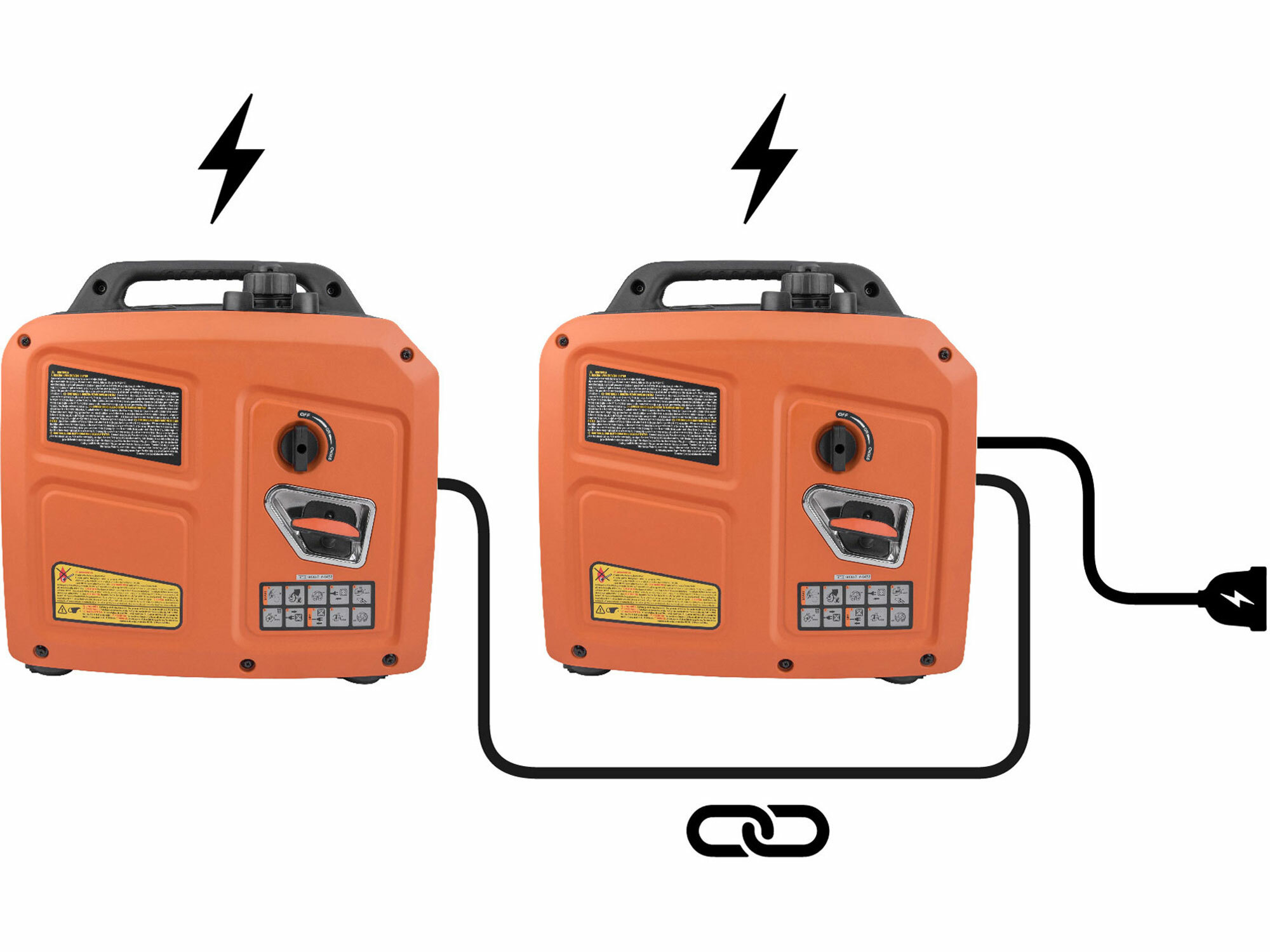 HERON 8896223 Elektrocentrála invertorová tichá 1F, 2,0kW, ručný štart