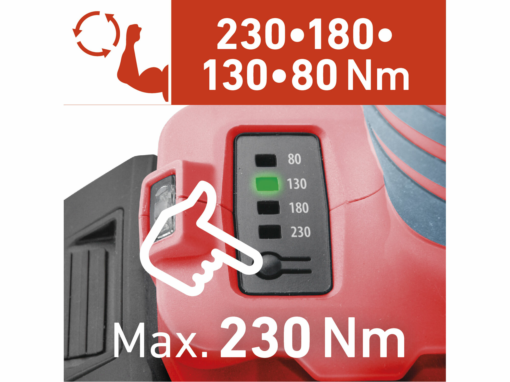 EXTOL PREMIUM 8891814 Uťahovač rázový aku Share20V, 1x 2Ah, 1/4" šesťhran na bity, 230Nm, bezuhlíkový motor