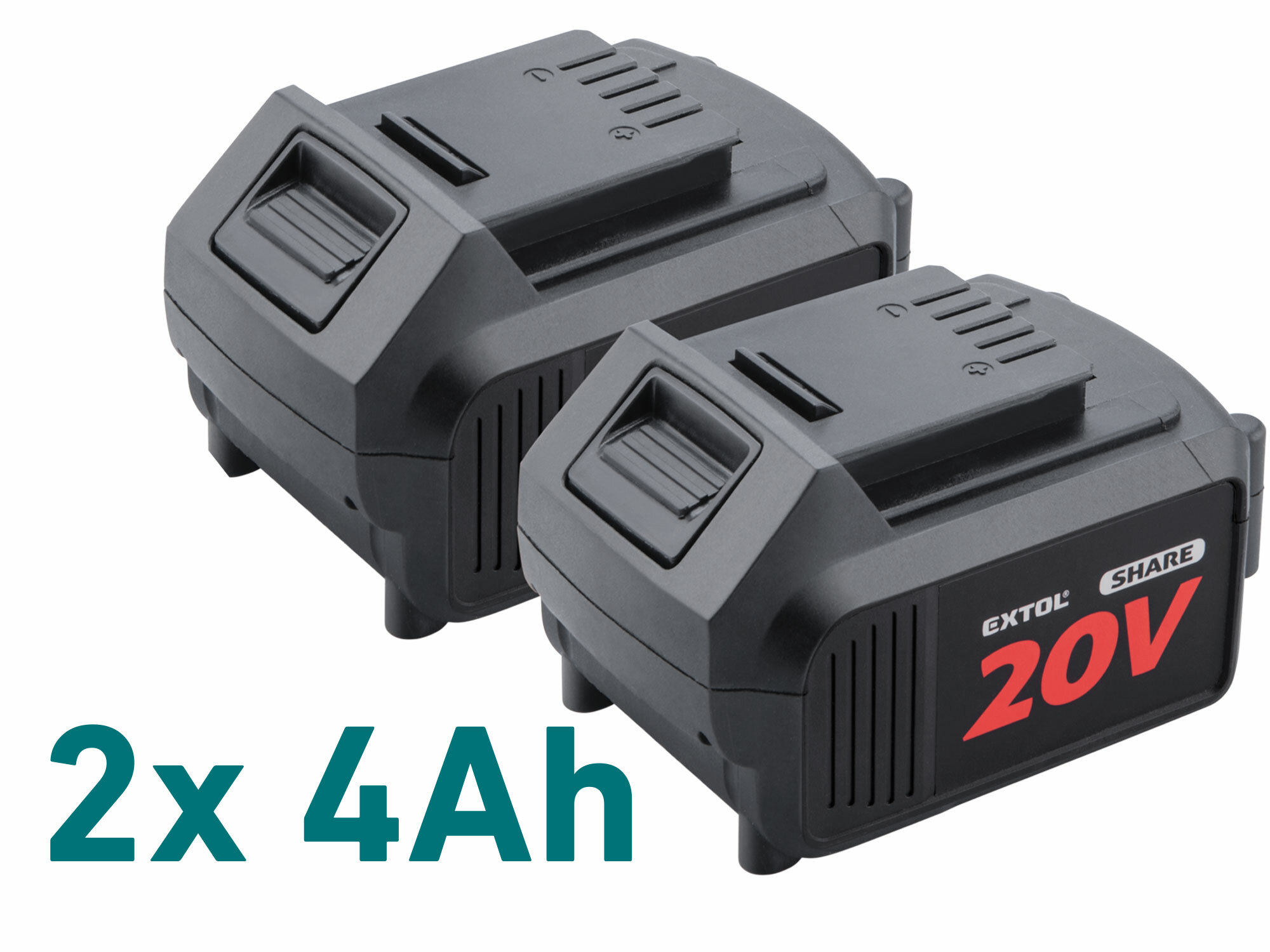 EXTOL INDUSTRIAL 8791920 Píla reťazová Share20V, 2x 4Ah, čepeľ 455mm, bezuhlíkový motor