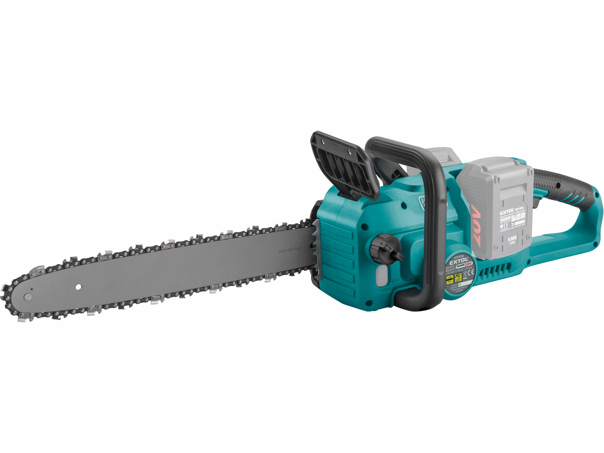 EXTOL INDUSTRIAL 8791921 Píla reťazová Share20V, bez aku, čepeľ 455mm, bezuhlíkový motor