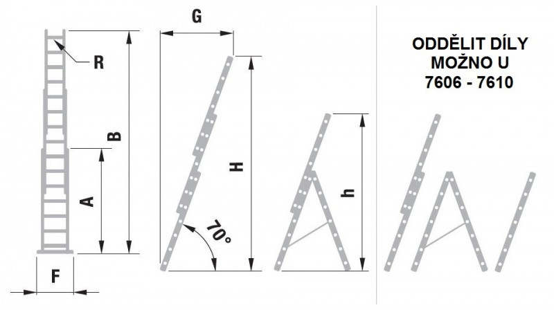 Alve Eurostyl 3 x 10 priečok 625 cm 7610