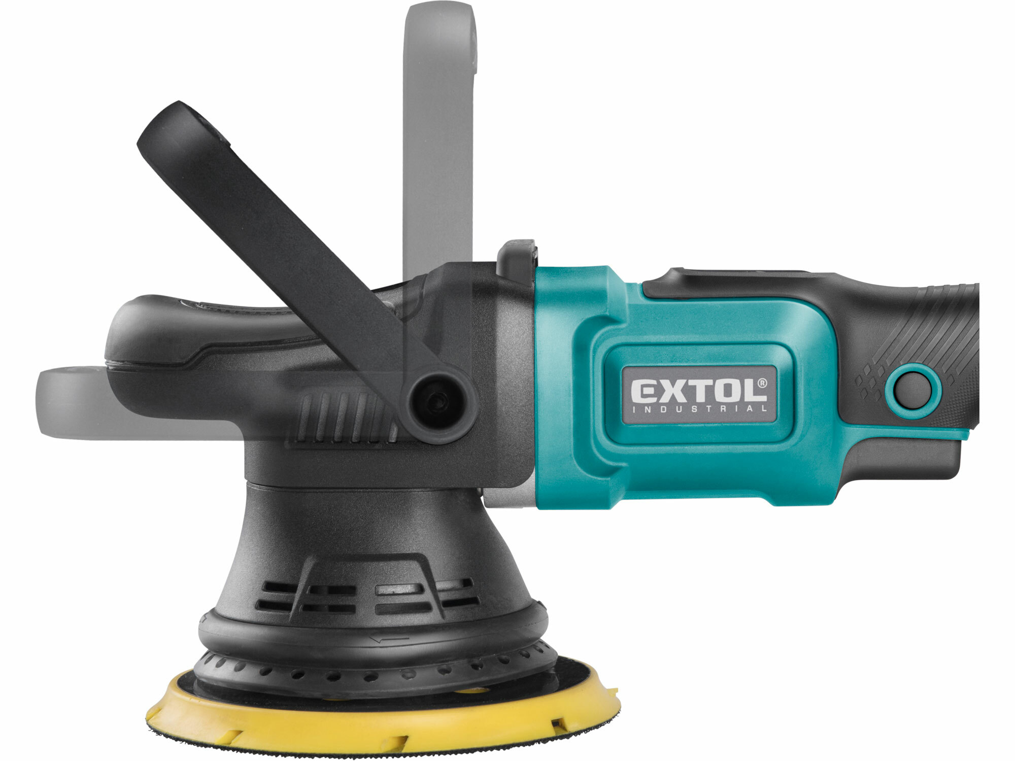 EXTOL INDUSTRIAL 8791845 Leštička orbitálna excentrická Share20V, bez aku a nabíjačky, 150mm, suchý zips