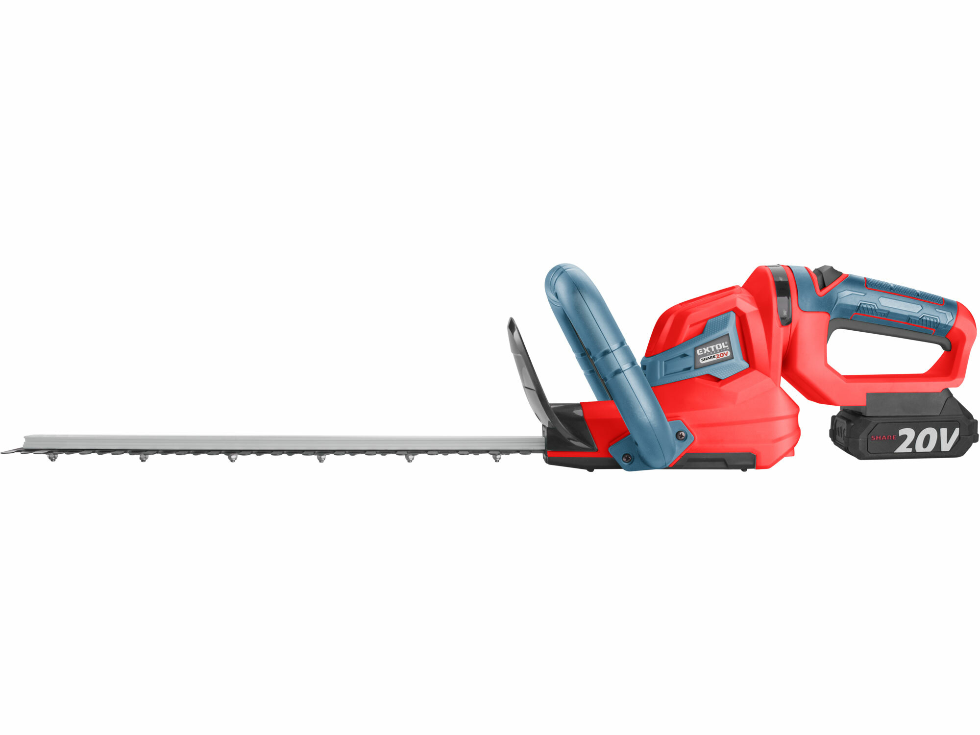 EXTOL PREMIUM 8891932 Nožnice na živý plot Share20V, 1x 2Ah Li-ion, 2,4A nabíjačka, lišta 460mm, max. 16mm