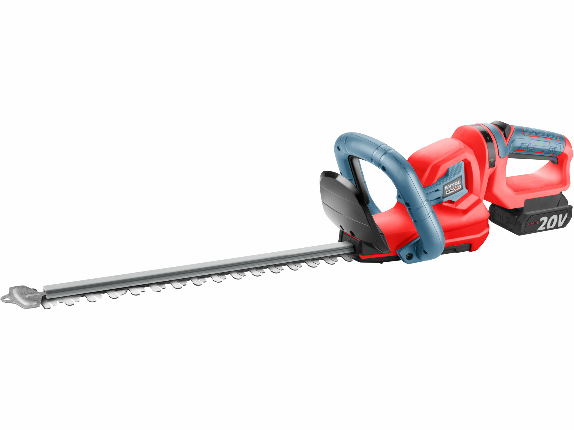 EXTOL PREMIUM 8891932 Nožnice na živý plot Share20V, 1x 2Ah Li-ion, 2,4A nabíjačka, lišta 460mm, max. 16mm