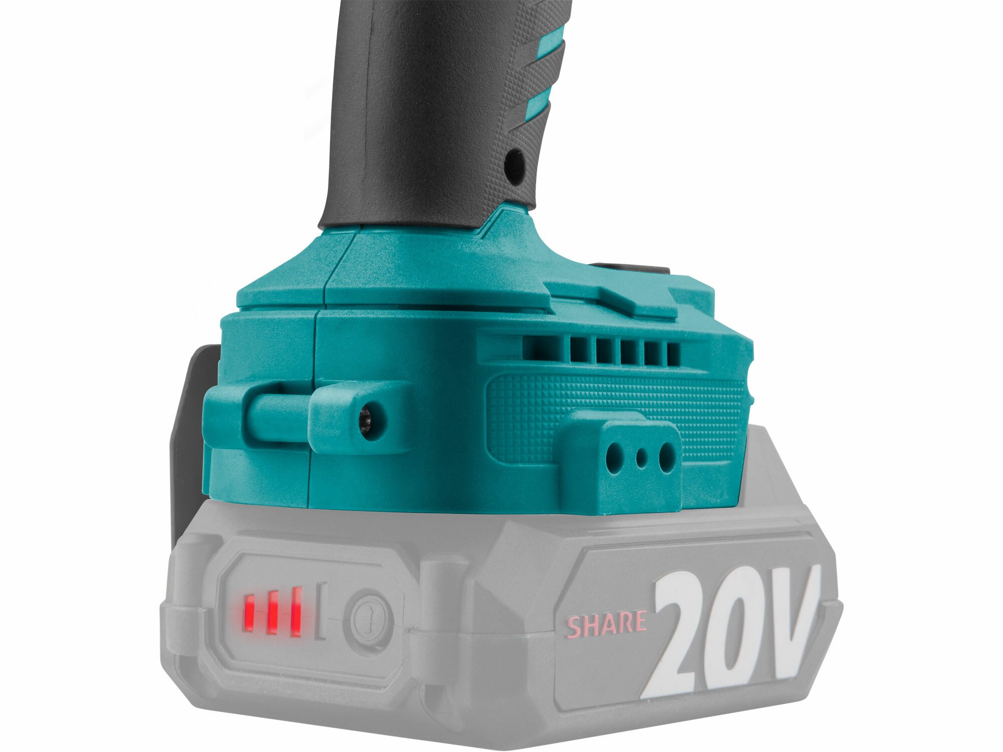 EXTOL INDUSTRIAL 8791815 Uťahovač rázový aku Share20V, 1/2", bez aku, 500Nm, bezuhlíkový motor