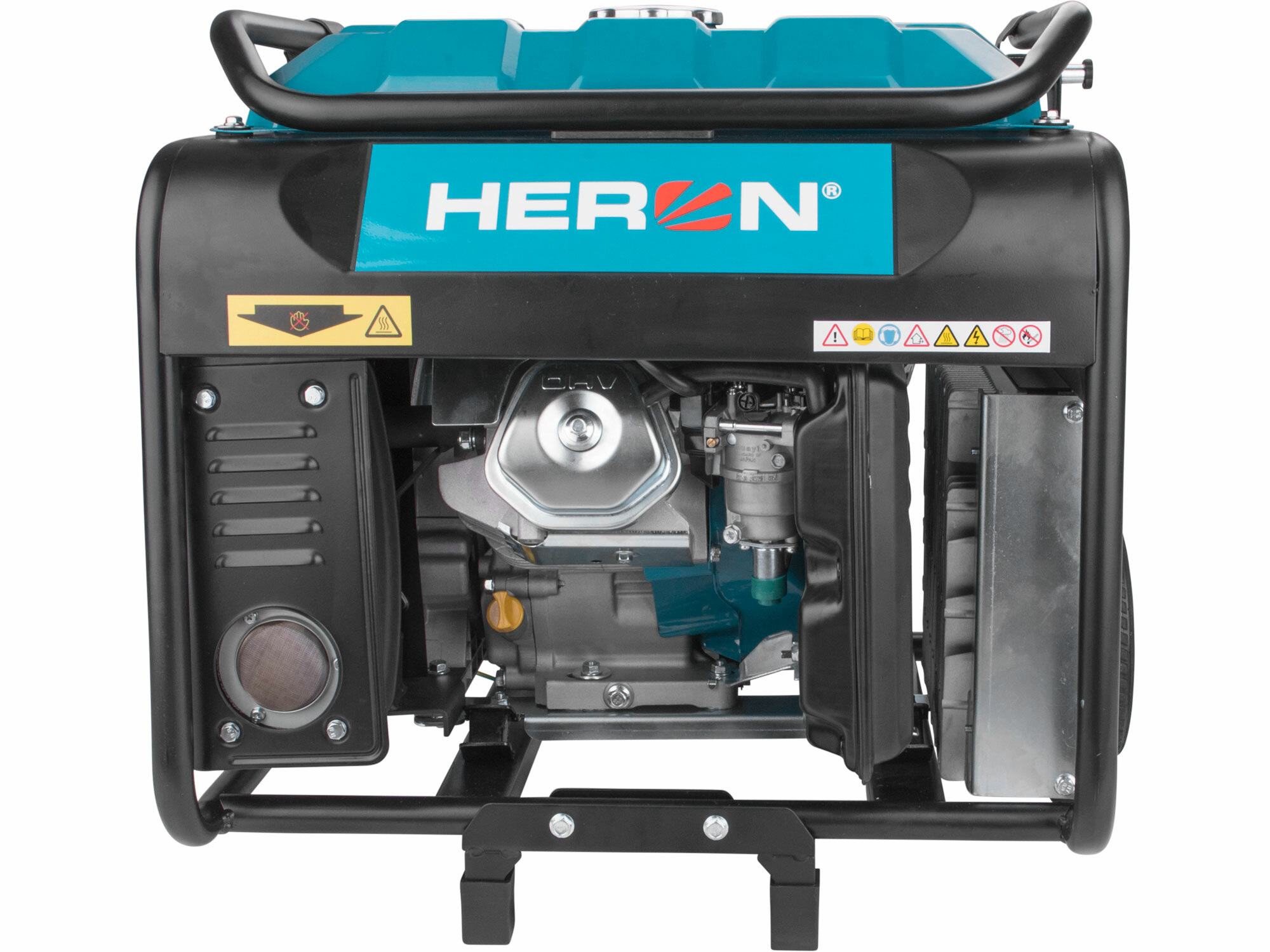 HERON 8896235 Elektrocentrála invertorová rámová 3F, 9kW, diaľkové ovládanie, podvozok