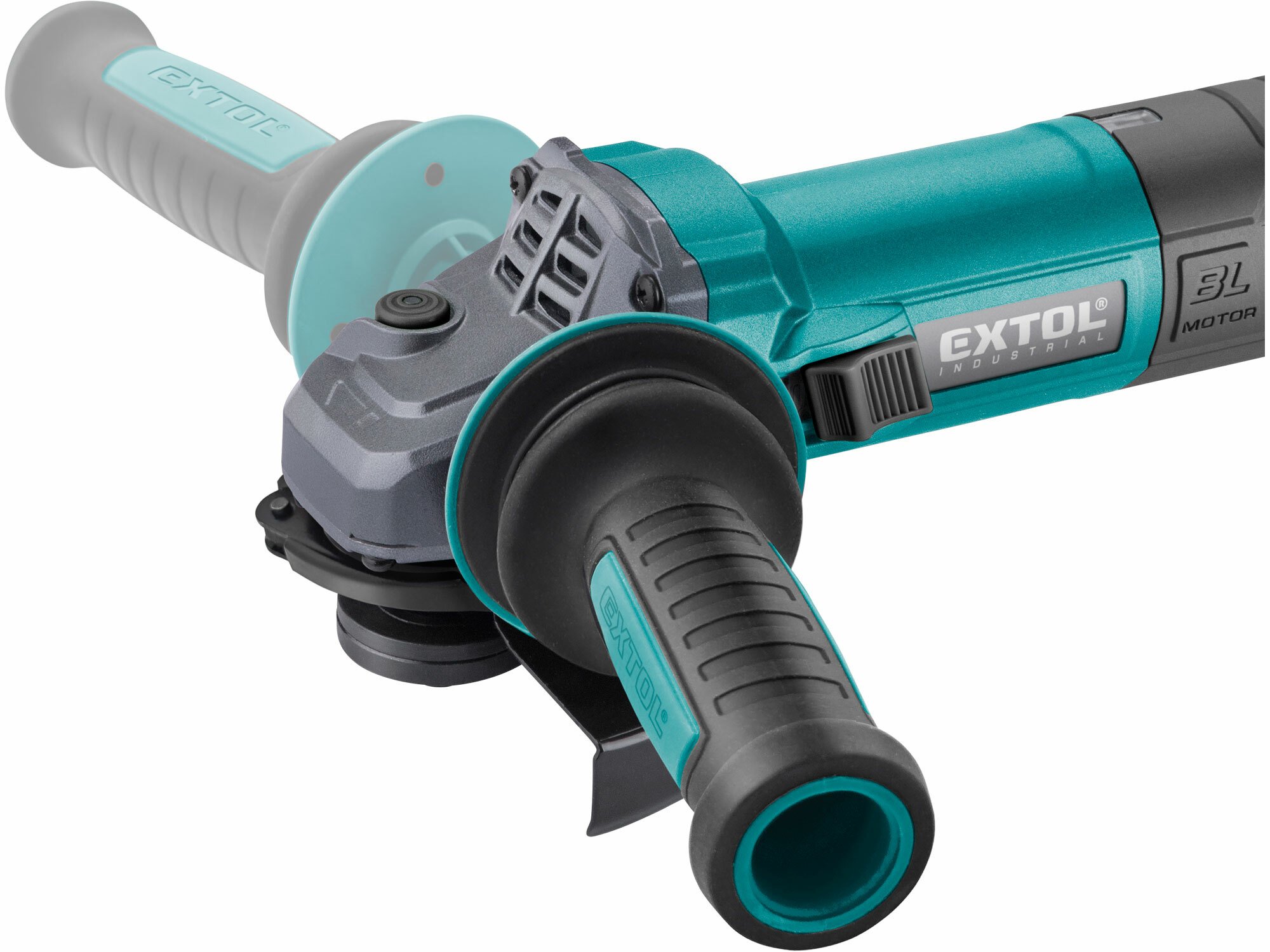 EXTOL INDUSTRIAL 8792010 Brúska uhlová 125mm, 1550W, regulácia otáčok, bezuhlíkový motor