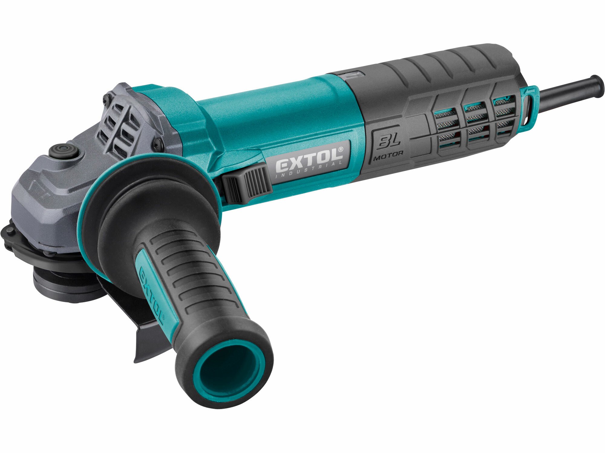 EXTOL INDUSTRIAL 8792010 Brúska uhlová 125mm, 1550W, regulácia otáčok, bezuhlíkový motor