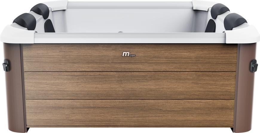 Strend Pro MSpa® Frame Amber Aero PLUS F-AM063WAP – Luxusná štvorcová vírivka pre 6 osôb (1150 l, Hydromasáž, LED)