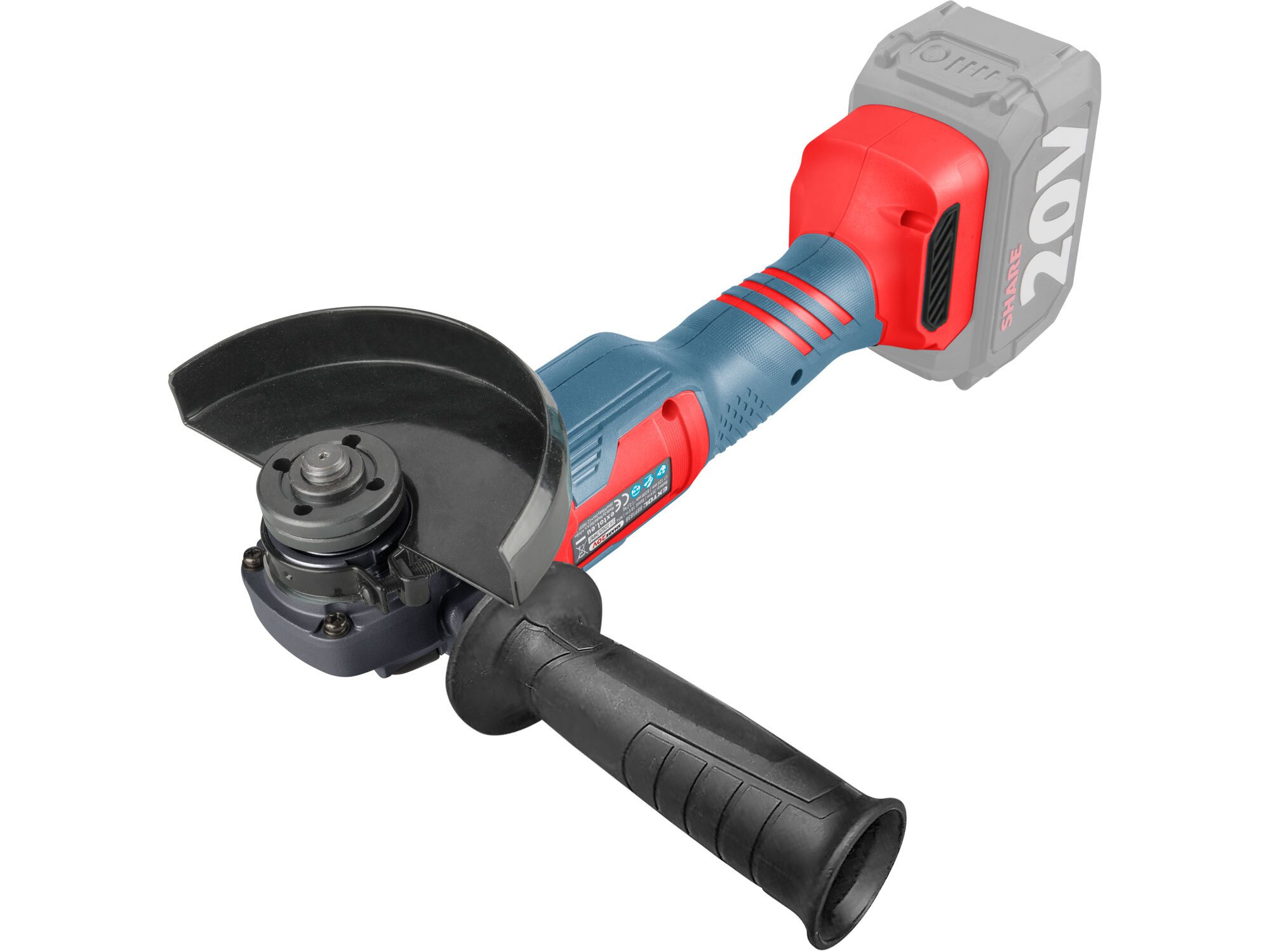 EXTOL PREMIUM 8891839 Brúska uhlová aku Share20V, bez aku, 125mm, bezuhlíkový motor