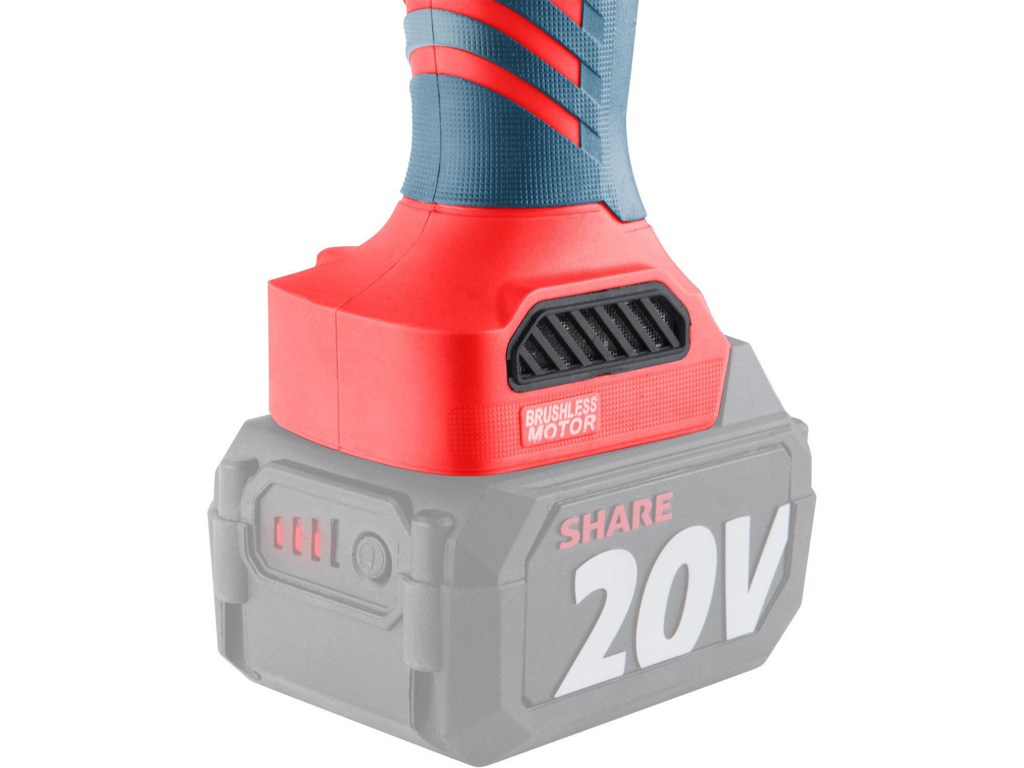 EXTOL PREMIUM 8891839 Brúska uhlová aku Share20V, bez aku, 125mm, bezuhlíkový motor