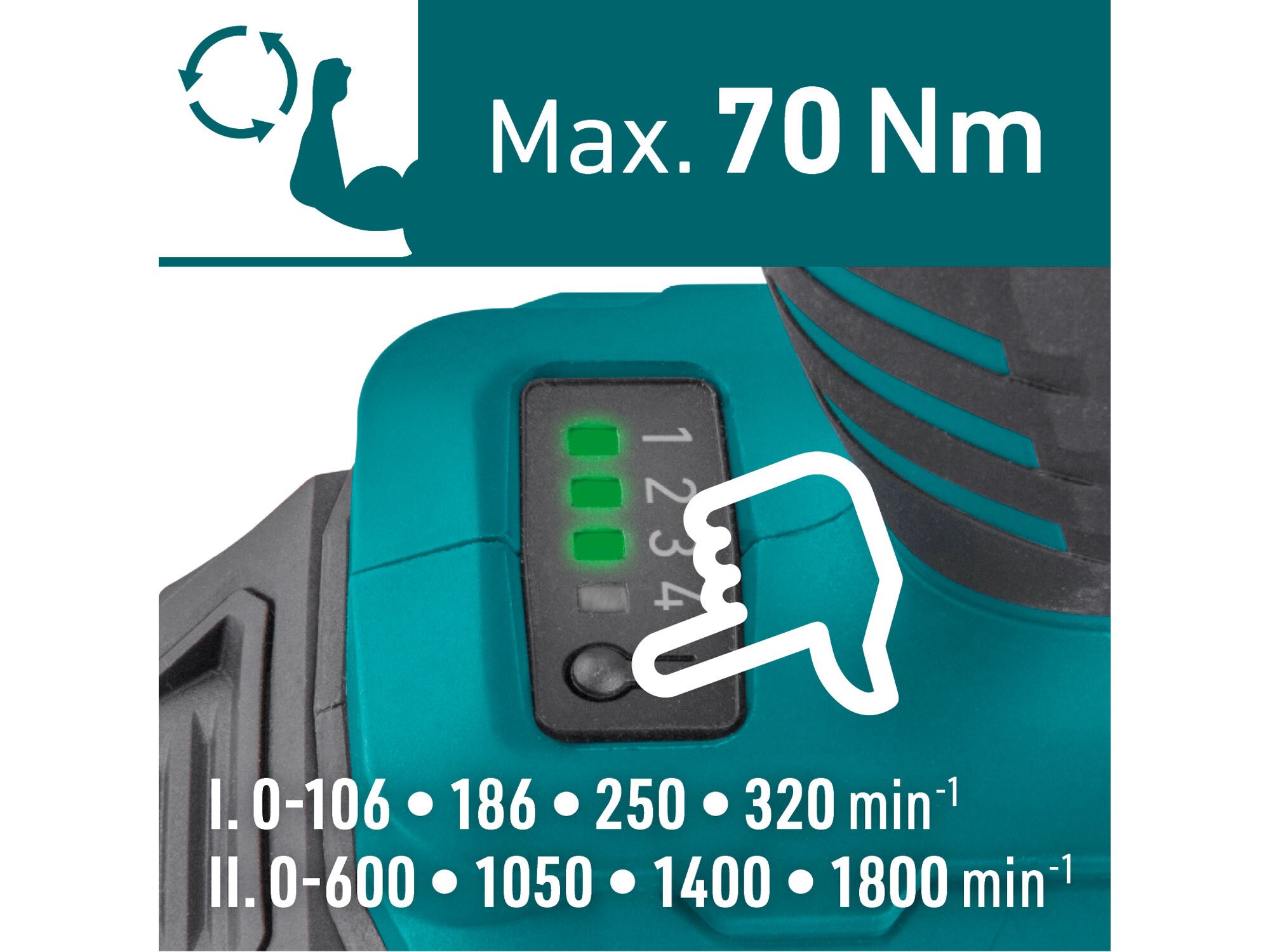 EXTOL INDUSTRIAL 8791804 Vŕtačka s príklepom aku Share20V, 2x 2Ah, 70Nm, bezuhlíkový motor, kufor