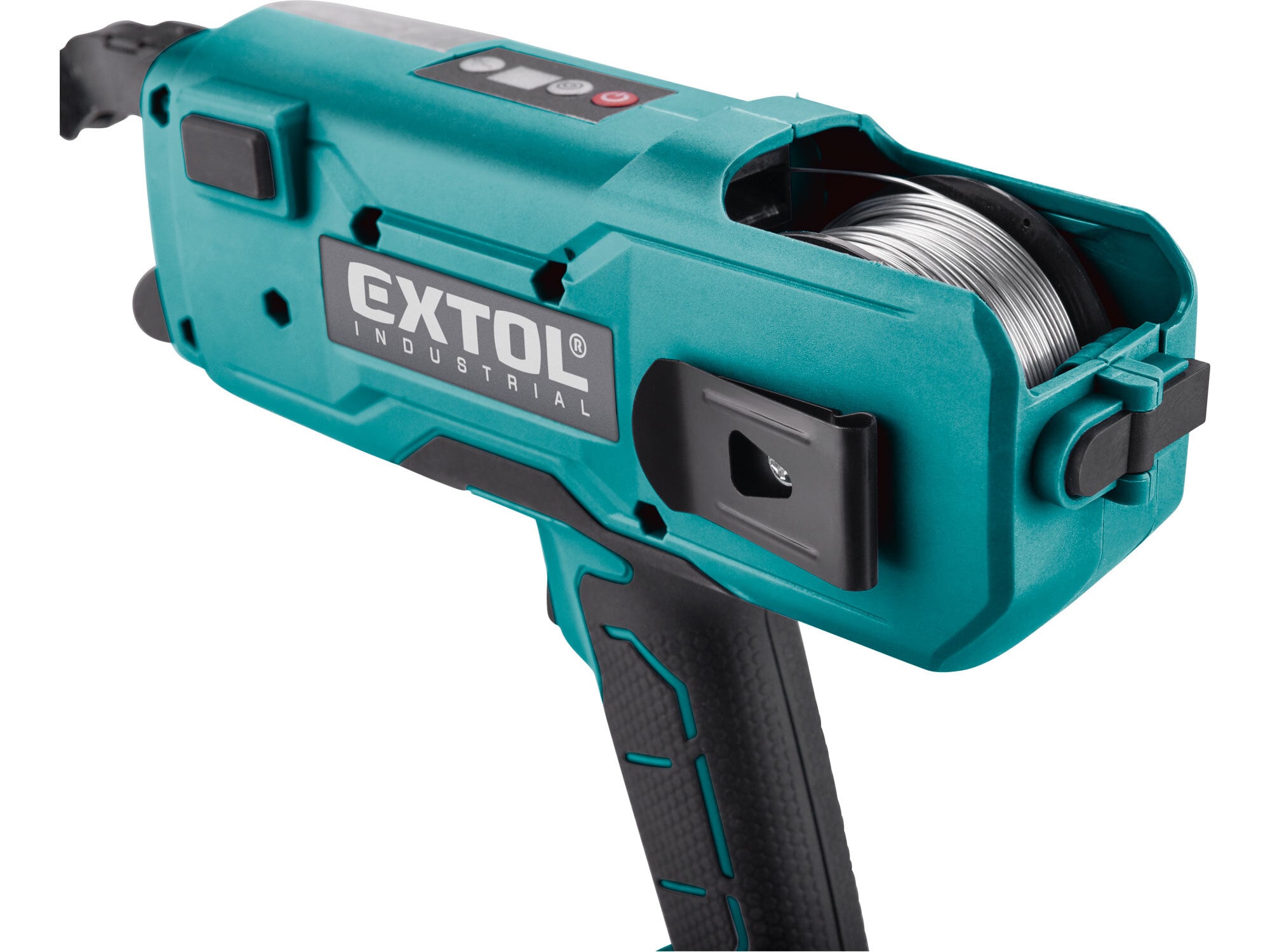 EXTOL INDUSTRIAL 8791860 Viazač armatúr aku Share20V, 1x 2Ah, drôt 0,8mm, oko 8-34mm, bezuhlíkový motor