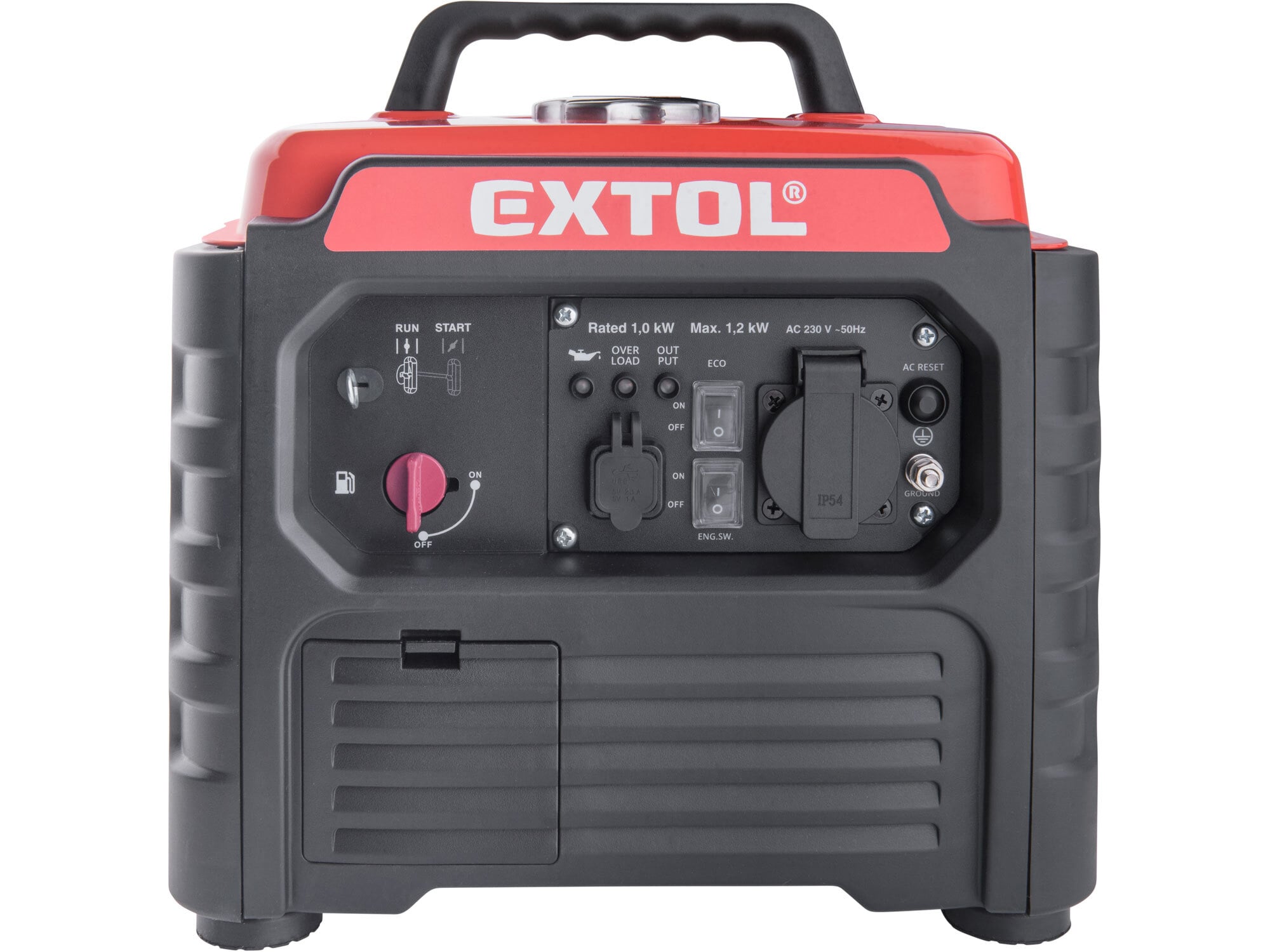 EXTOL PREMIUM 8895551 Elektrocentrála invertorová rámová 1F, 1,2kW, 1,75HP, ručný štart