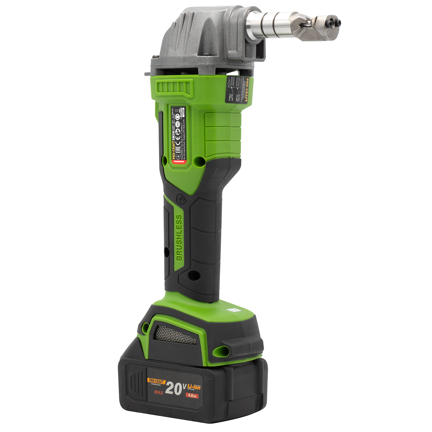 Procraft SM20bb Aku nožnice na plech 20V (bez batérie a nabíjačky)