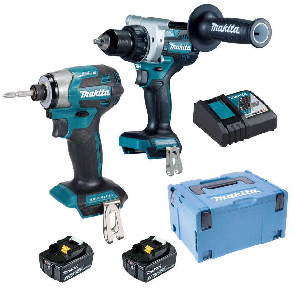 Makita DLX2573TJ AKU SADA DTD173,DDF492,2xBL1850,DC18RC