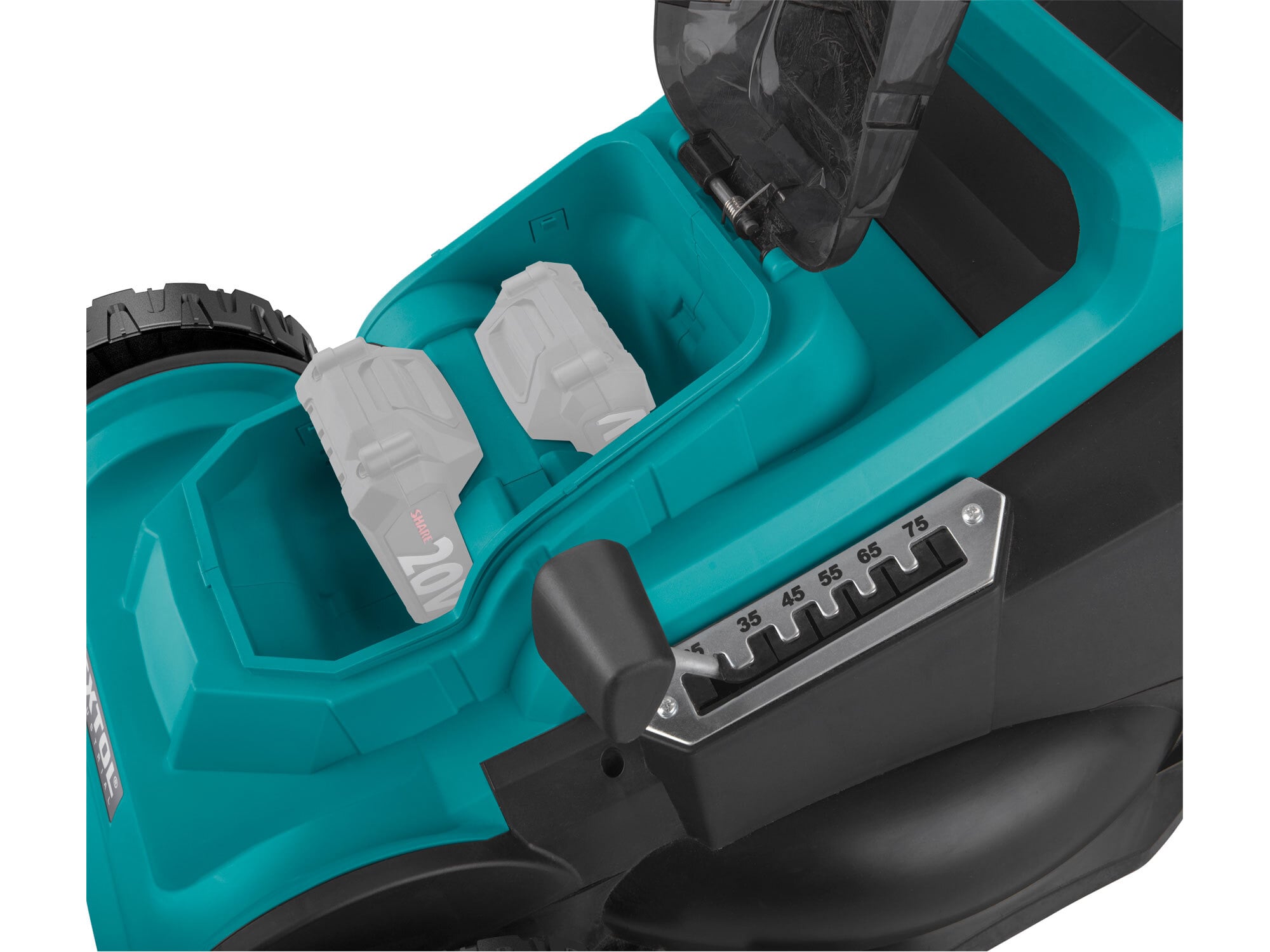 EXTOL INDUSTRIAL 8791903 Kosačka na trávu aku Share20V, bez aku, šírka kosenia 43cm, bezuhlíkový motor