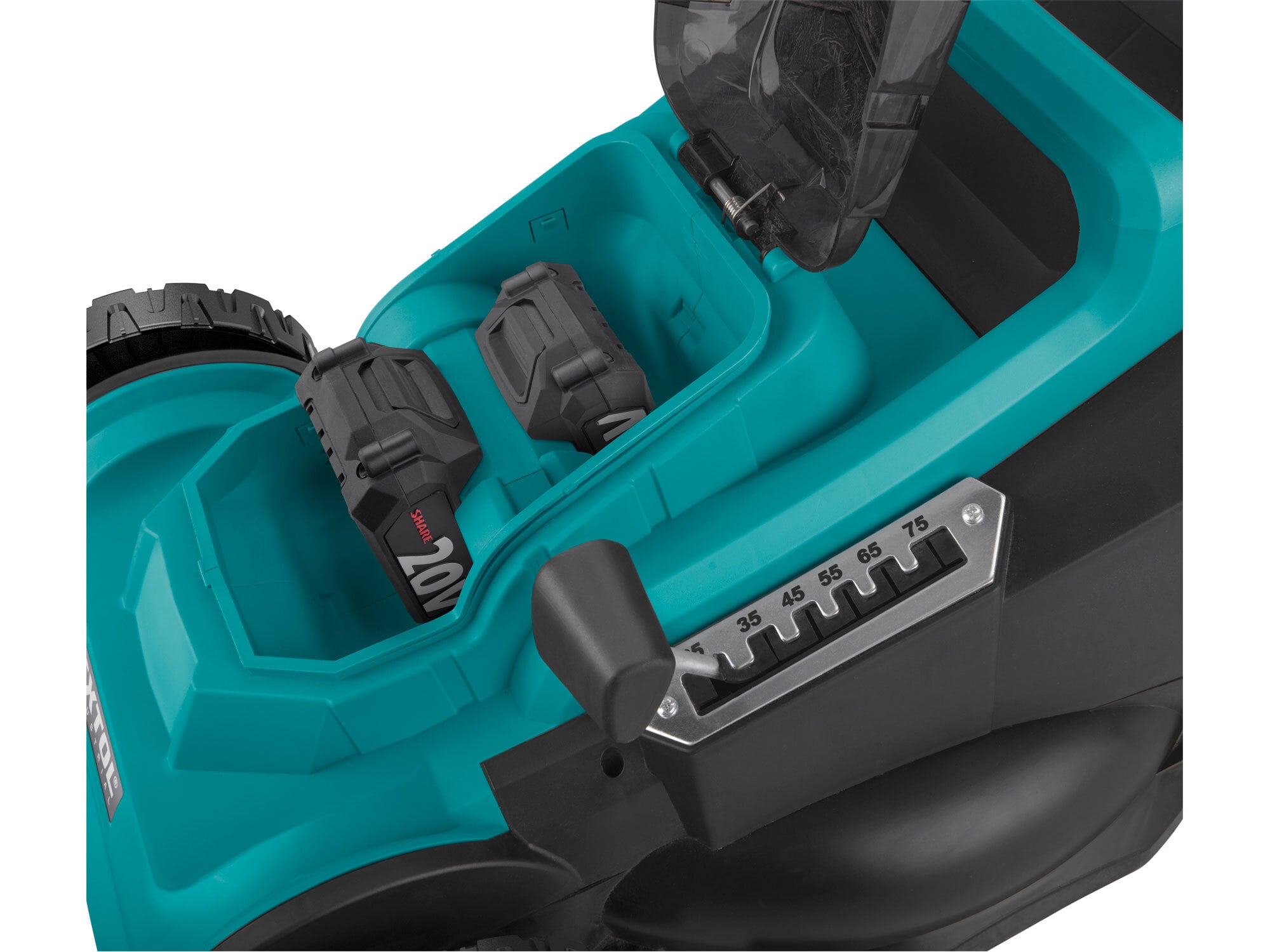 EXTOL INDUSTRIAL 8791902 Kosačka na trávu aku Share20V, 2x 2Ah, šírka kosenia 43cm, bezuhlíkový motor
