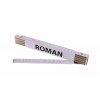 Meter 2 m drevený skladací biely ROMAN 13422