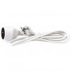 Predlžovací kábel 3 m / 1 zásuvka / biely / PVC / 1 mm2