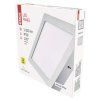 LED panel 225×225, štvorcový prisadený strieb., 18W neut.b.