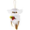 Sova MagicHome Vianoce, biela, 18x8x6 cm