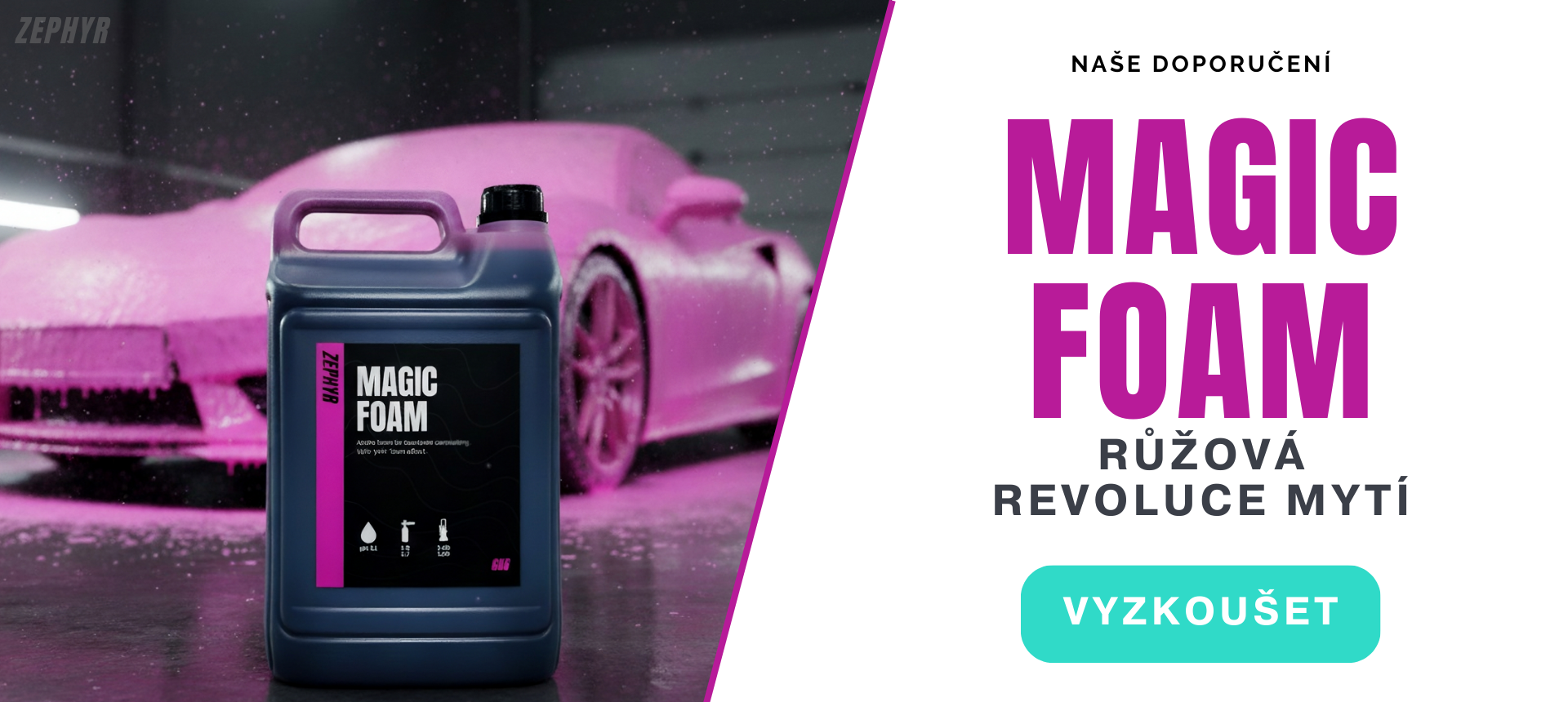 Růžová aktivní pěna