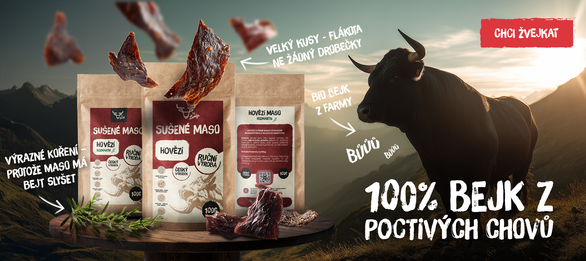 100% bejk z poctivých chovů