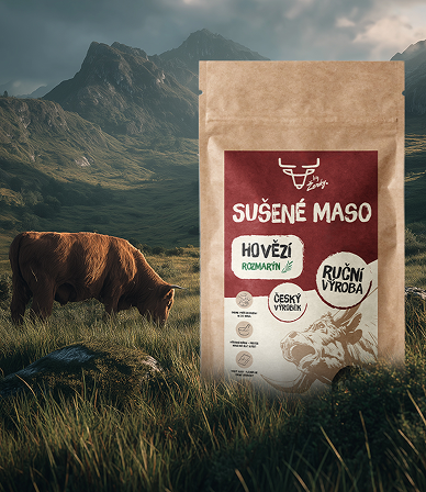 BIO hovězí maso Zerky