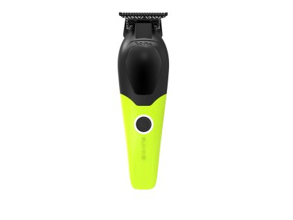 rovra cordless hair trimmer for barbers lime green front view