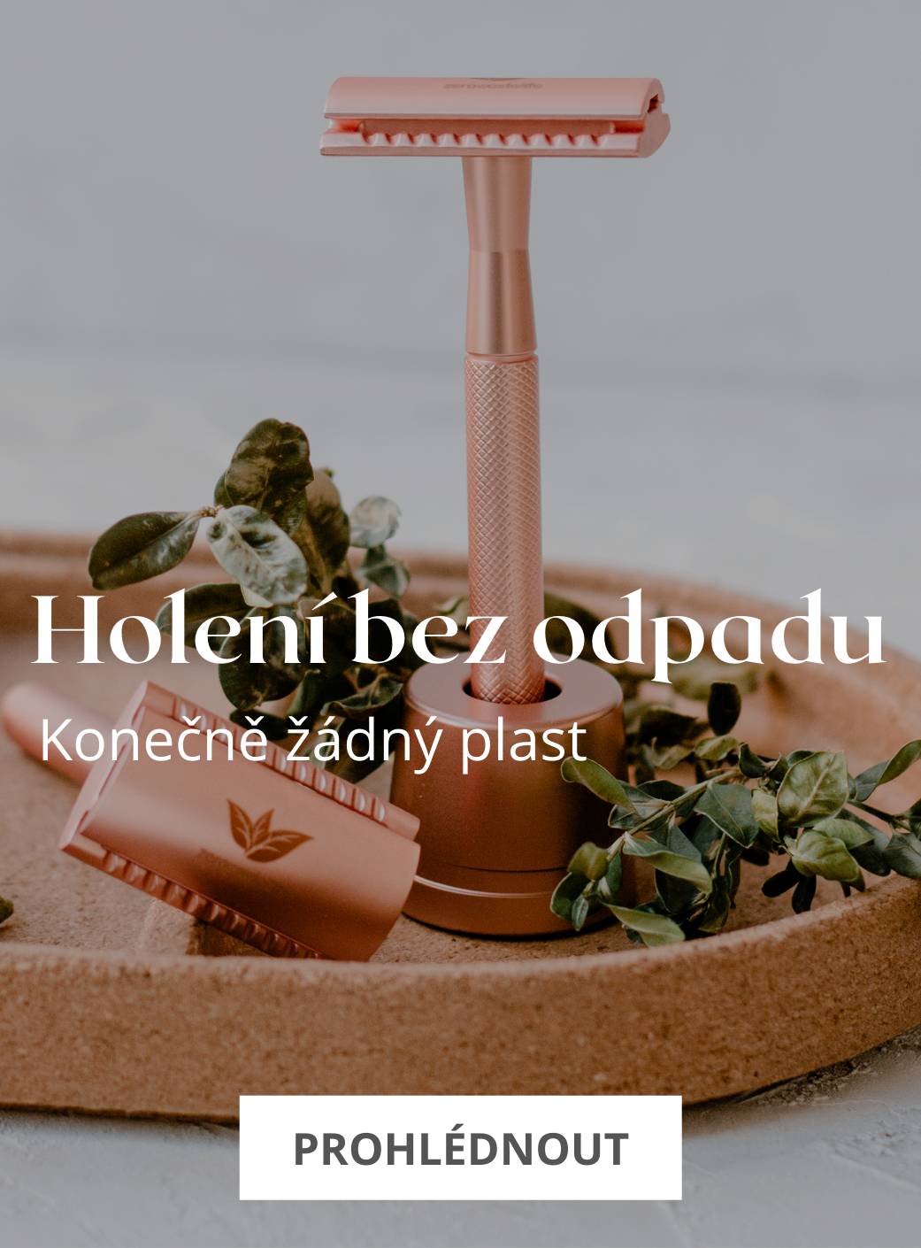 Kovová žiletka se stojanem