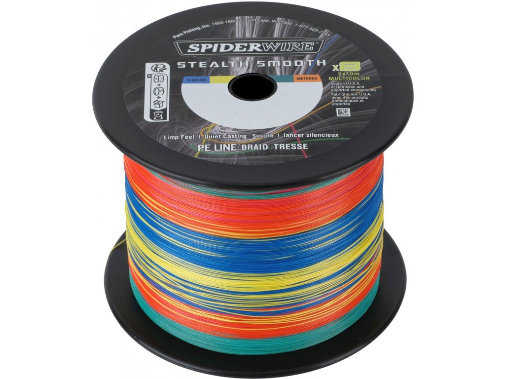 Šnůra Spiderwire Stealth Smooth 8 Multicolor Metráž (Varianta Stealth Smooth 8 Multicolor 1 m 0,15 mm 16,5 kg)