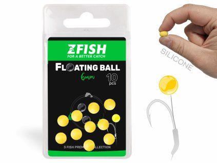 ZFISH Plovoucí silikonová kulička (Průměr 6mm)
