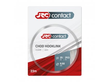 Návazcový vlasec JRC Contact Chod Hooklink Clear 25lb 22m