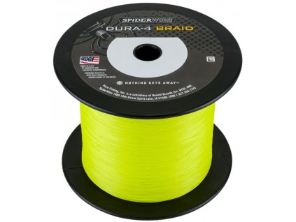 Šňůra SpiderWire Dura4 Žlutá METRÁŽ (Varianta DURA4 YELLOW 1800M 0,40MM 45,0KG)