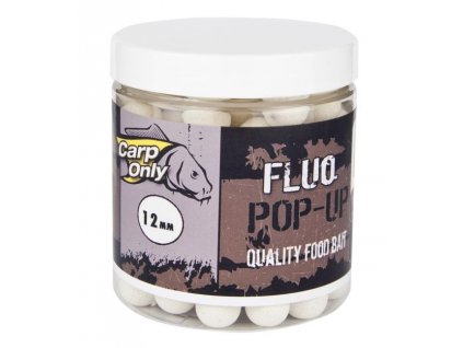 Plovoucí boilies CARP ONLY Fluo White 80g (Varianta FLUO POP UP BOILIE WHITE 12MM 80G)