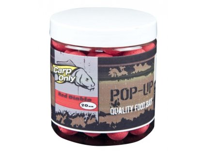 Plovoucí boilies CARP ONLY Red Diablo 80g (Varianta RED DIABLO POP UP 12MM 80G)