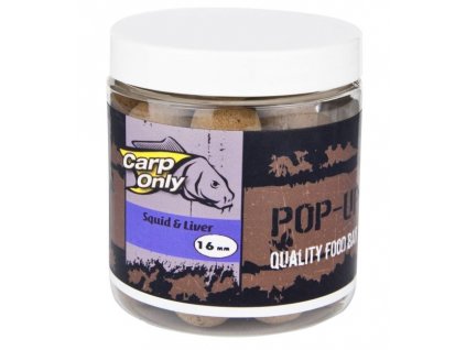 Plovoucí boilies CARP ONLY Squid Liver 80g (Varianta SQUID LIVER POP UP 12MM 80G)