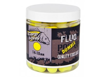Plovoucí boilies dumbelky CARP ONLY Yellow 80g (Varianta DUMBLE POP UP YELLOW 14 - 18MM 80G)