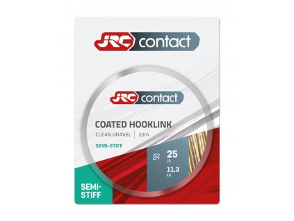 Návazcová šňůrka JRC Contact Sem Stiff Braid Clean Gravel 22m (Varianta Coated Braid Semi Stiff Clean Gravel 25lb 22m)