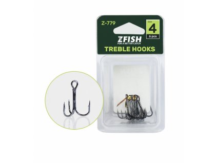 Zfish Trojháčky Z-779 (Velikost Háčku 1/0)