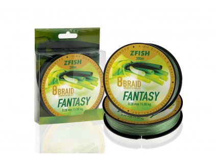 Zfish Šňůra Fantasy 8-Braid 300m (Průměr 0,20mm)